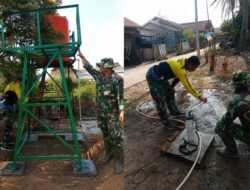 Air Sumur Bor TMMD Kodim 0418/Palembang Mengalir Deras, Warga Talang Jambe Bersyukur Penantian Akses Air Bersih Terjawab