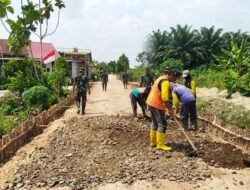 Jalan 750 Meter di Talang Jambe Dikebut, TMMD Kodim 0418/Palembang Dorong Akses Ekonomi Warga