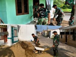 TMMD Ke-129 Kodim 0418/Palembang Kebut Penyelesaian RTLH di Talang Jambe, Masuk Tahap Finishing