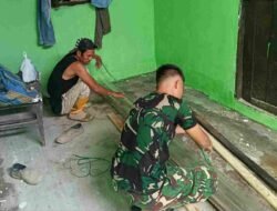 Pemasangan Kusen Jadi Fokus Rehab RTLH TMMD Ke-129 Kodim 0418/Palembang, Tanda Rumah Warga Segera Rampung