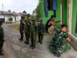 Dari Apel Pagi ke Pemasangan Kusen, Satgas TMMD Kodim 0418/Palembang Kejar Penyelesaian RTLH Rumah Pak Karyo