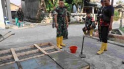 Hari Ke-22 TMMD, Progres Mushola Baitul Magfurin Dipantau Langsung Wadan Satgas Kodim 0418/Palembang 