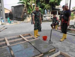 Hari Ke-22 TMMD, Progres Mushola Baitul Magfurin Dipantau Langsung Wadan Satgas Kodim 0418/Palembang 