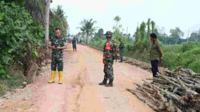 TMMD Ke- 129 Hari Ke-22, Satgas Kodim 0418/Palembang Genjot Pembangunan Jalan 750 Meter di Talang Jambe