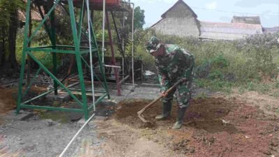 TMMD Ke-129 Kodim 0418/Palembang Pastikan Instalasi Sumur Bor Siap Beroperasi di Talang Betutu