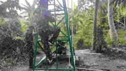 Pastikan Sumur Bor Berfungsi, Satgas TMMD ke-129 Kodim 0418/Palembang Cek Tower Tandon Air di Kampung Kreatif Pelangi