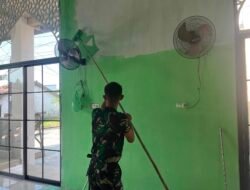 Bukan Sekadar Dicatat, Mushola di Talang Jambe Dipercantik Satgas TMMD ke-129 Kodim 0418/ Palembang 