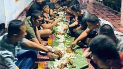 Makan Malam Bersama Warga, Satgas TMMD ke-129 Kodim 0418/Palembang Perkuat Kemanunggalan TNI dan Rakyat