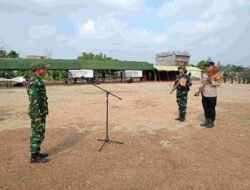 Jelang Penutupan TMMD ke-129, Satgas dan Polri Matangkan Gladi Upacara di Talang Jambe