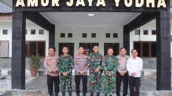 Kapolres OKU Timur Perkuat Sinergi TNI-Polri, Sambangi Skuadron 12/Amur Jaya Yudha Lampung 