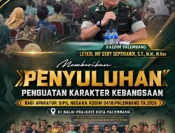Kodim 0418/Palembang Tekankan Disiplin dan Loyalitas ASN, Perkuat Integritas Pelayanan Publik