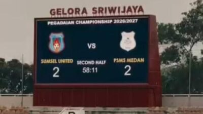 Drama Skor  2-2 di Jakabaring, Sumsel United Bangkit Tahan PSMS Medan