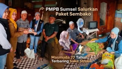 Setahun Terbaring karena Stroke, Lansia 77 Tahun di Keramasan Dapat Bantuan PMPB Sumsel 