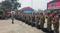 Kodim 0418/Palembang Siagakan Personel dan Armada Karhutla Saat Kunker Menkopolkam