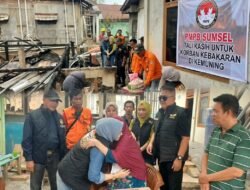 PMPB Sumsel Tali Kasih Salurkan Bantuan Sembako Korban Kebakaran di Sekip