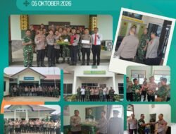 TNI-Polri Makin Solid, Polrestabes Palembang Sambangi Makodim 0418/Palembang di HUT ke-81 TNI