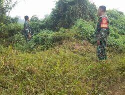 Tim Patroli Koramil Pakjo Pantau Bekas Karhutla di Bukit Baru, Pastikan Tak Ada Titik Api