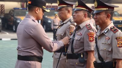 Polres OKU Timur Gelar Sertijab Kasat Reskrim, Kasat Samapta, dan Kapolsek Buay Madang
