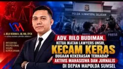 Rilo Budiman Desak Dugaan Kekerasan terhadap Aktivis dan Jurnalis di Mapolda Sumsel Diusut Tuntas