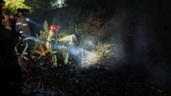 Kebakaran Lahan 1 Hektare di Kertapati, Satgas Karhutla Kodim 0418 Bergerak Cepat