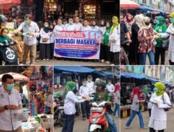 Cegah ISPA di Tengah Kabut Asap, APPSI Sumsel Bagikan 150 Kotak Masker di Pasar 16 Ilir